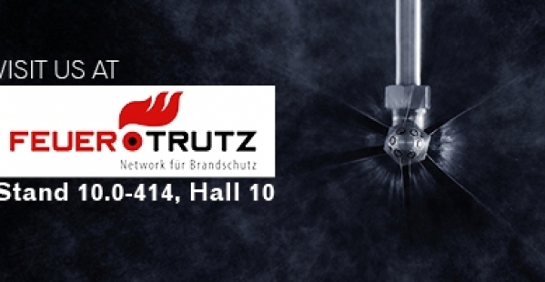 AQUASYS presents firefighting with high-pressure water mist at Feuertrutz 2018
